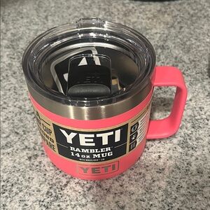 NWT YETI Rambler Mug Pink 14 oz